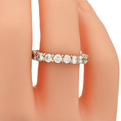 Diamond Eternity Band in 14k Rose Gold 5.50 Ctw