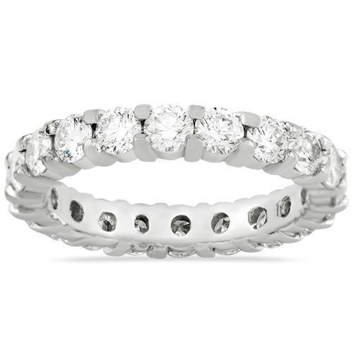 Diamond Eternity Band in Platinum 3.25 Ctw