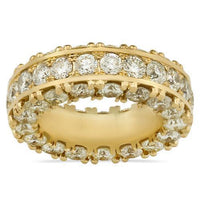 Thumbnail for Diamond Eternity Ring in 14k Yellow Gold 11.50 Ctw