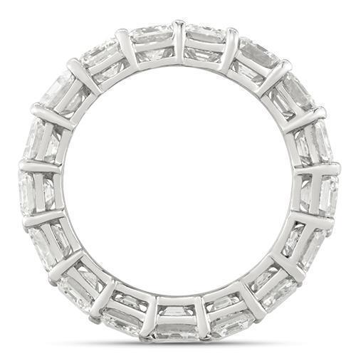 Emerald Cut Diamond Eternity Band in Platinum 8.25 Ctw