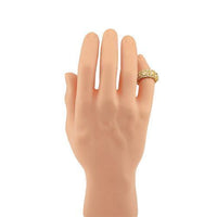 Thumbnail for Fancy Yellow Cushion Cut Diamond Eternity Band in 14k Yellow Gold 9.50 Ctw