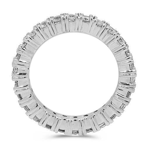 VS Diamond Eternity Ring 1.25 Ctw in 14K White Solid Gold