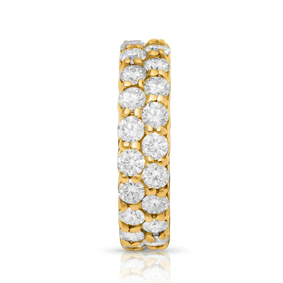 14k Yellow Gold Diamond Eternity Band 4.04 Ctw