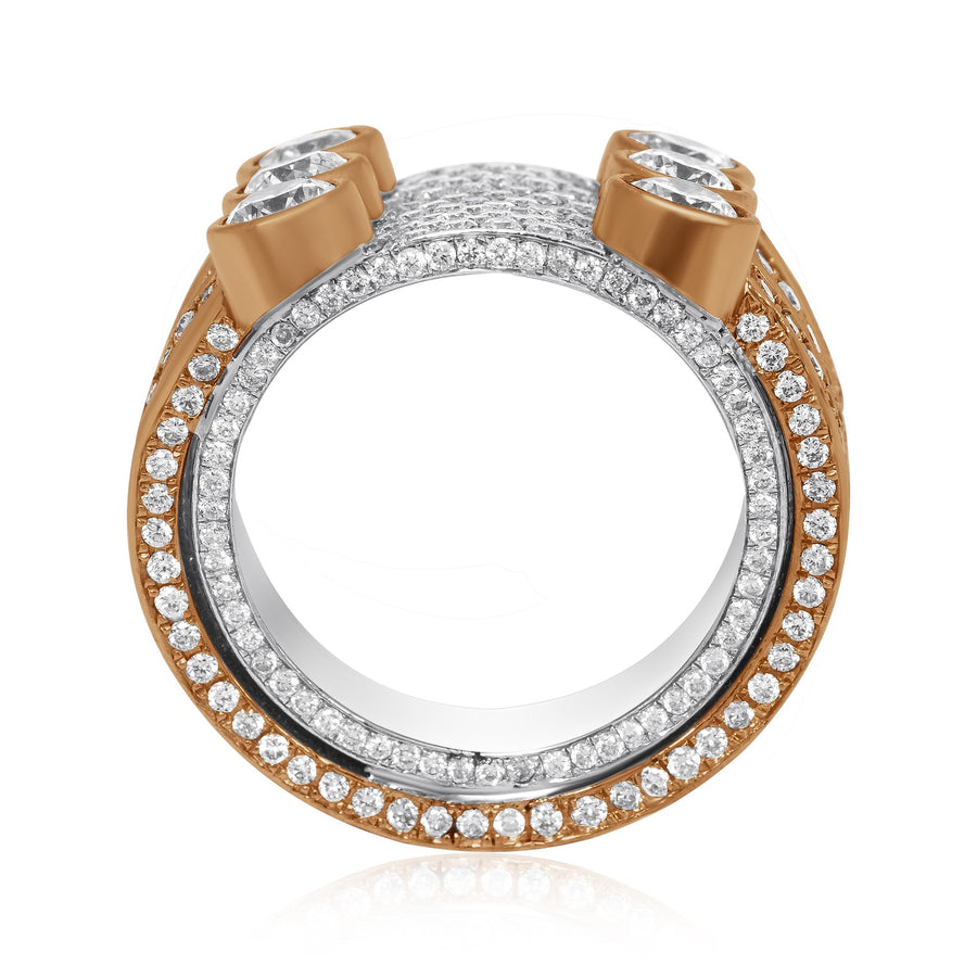 14k Yellow Gold Majestic Diamond Eternity Band 4.04 Ctw