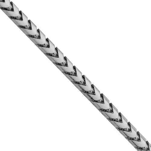 14k White Gold Franco Chain 1 mm