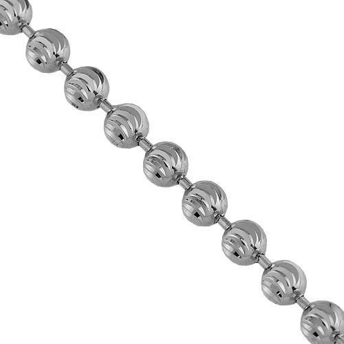 ROPE CHAIN 10K White Gold 2.3mm 50cm/55cm/60cm 【SOLID