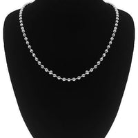 Thumbnail for 10K White Gold Ball Bead Chain 3 mm