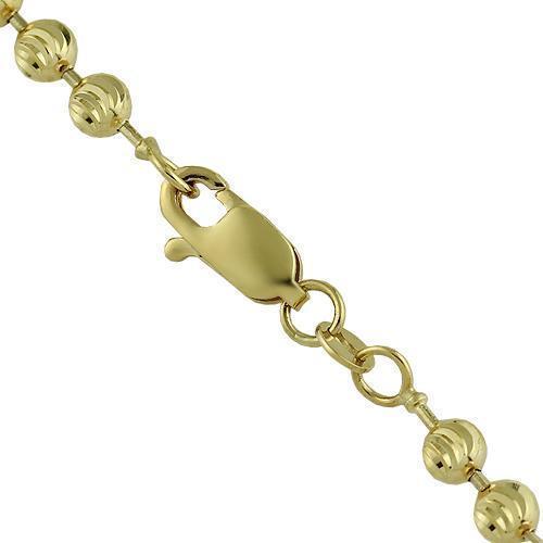 10k Yellow Gold Ball Bead Chain 4 mm – Avianne Jewelers