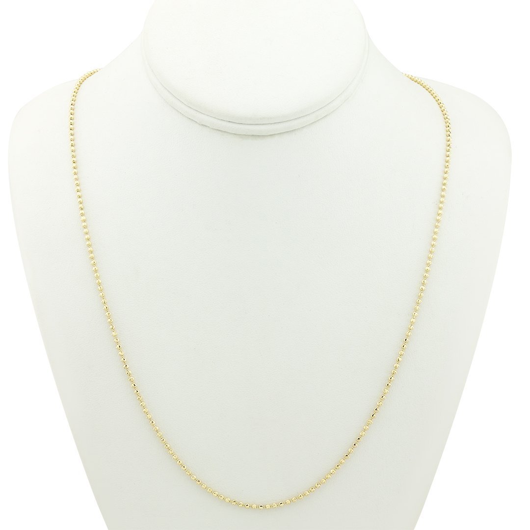 10k Yellow Gold Ball Chain 2.5 mm