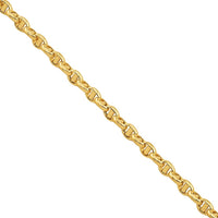 Thumbnail for 10K Yellow Gold Concave Anchor Link Chain 3 mm