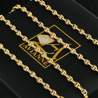 Thumbnail for 10K Yellow Gold Concave Anchor Link Chain 3 mm