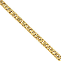 Thumbnail for 10K Yellow Gold Double Link Cuban Chain 7 mm