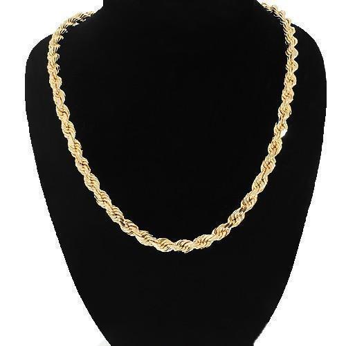 10K Yellow Gold Fancy Chain 4 mm