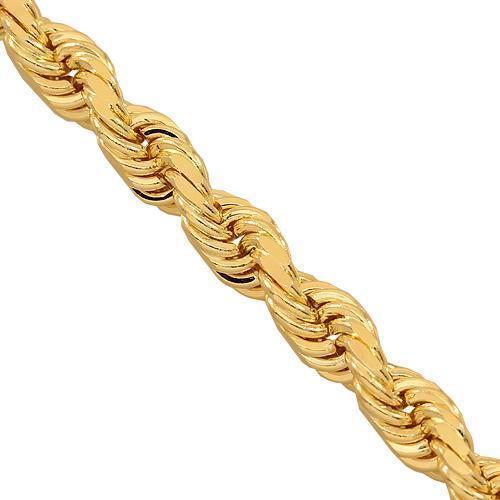 10K Yellow Gold Fancy Chain 4mm