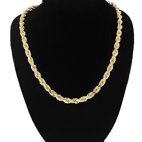 10K Yellow Gold Fancy Chain 4mm