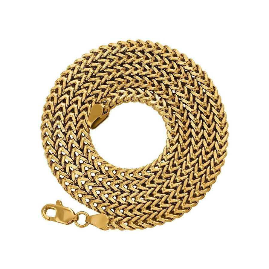 10K Yellow Gold Franco Link Chain 3 mm