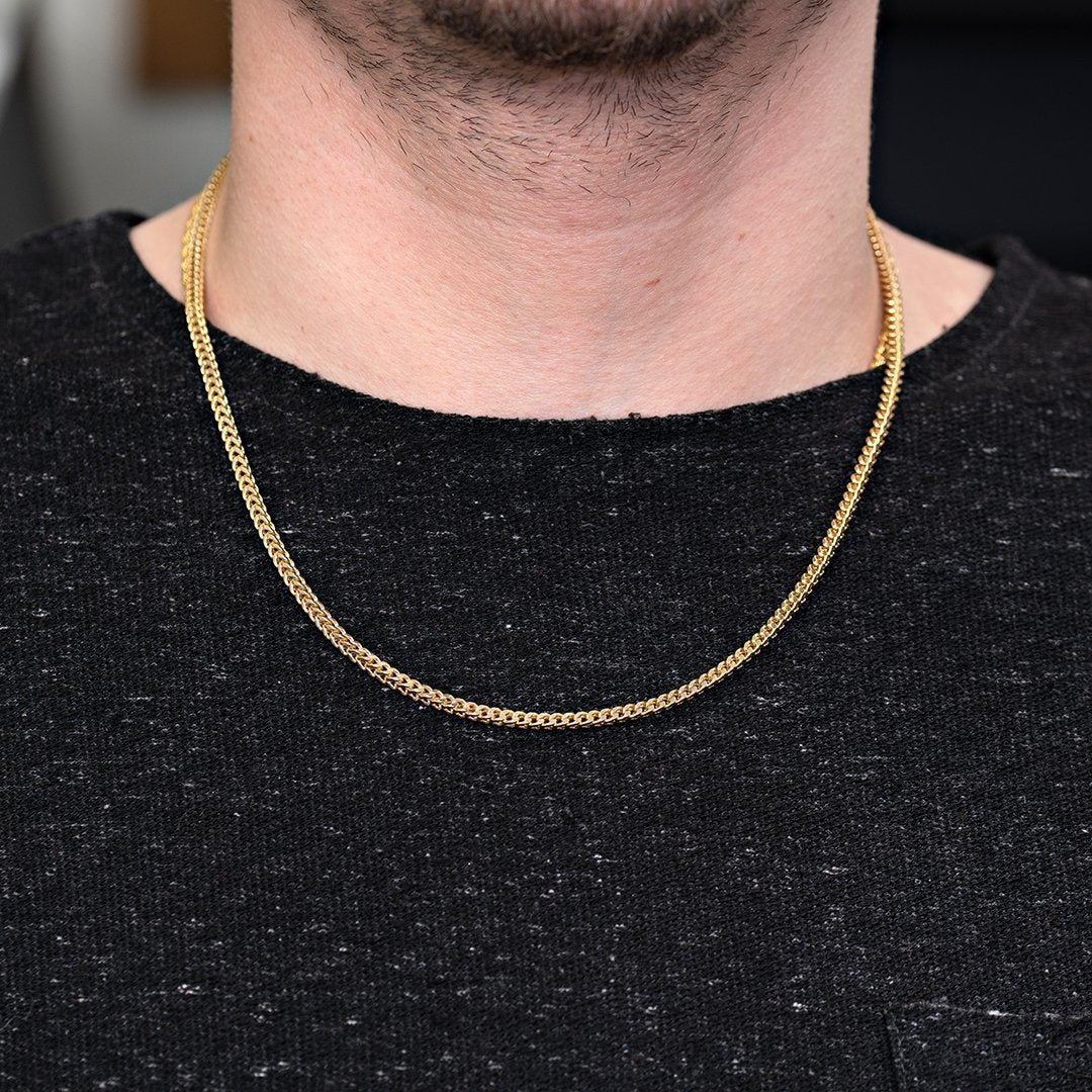 10k Yellow Gold Franco Chain mm