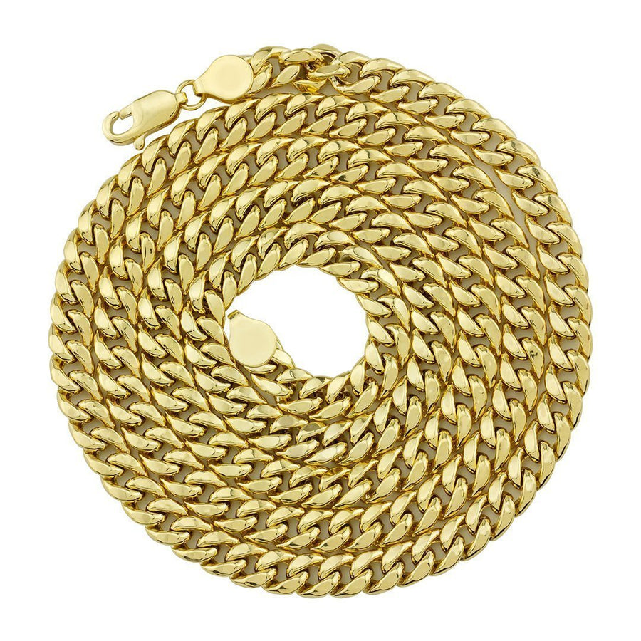10K Yellow Gold Hollow Cuban Link Chain 5.5 mm – Avianne Jewelers