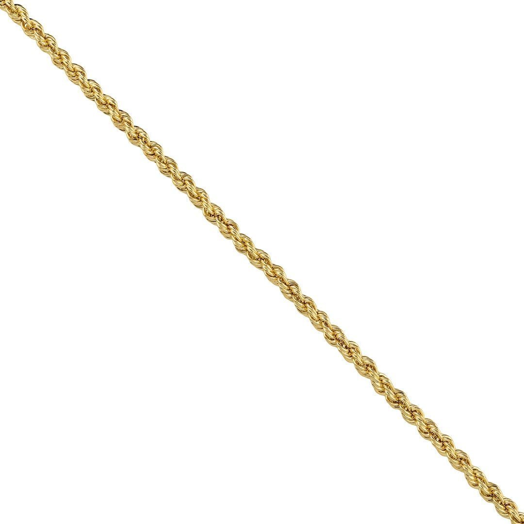 10k Yellow Gold Hollow Rope Chain 4 mm – Avianne Jewelers