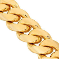 Thumbnail for 10K Yellow Gold Mens Cuban Link Chain 20 mm