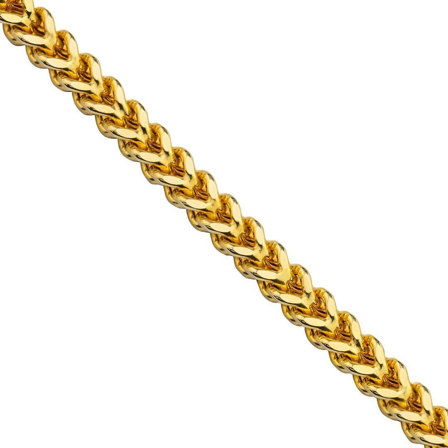 10K Yellow Gold Mens Franco Chain 3 mm