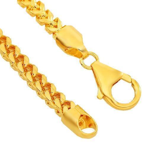 10K Yellow Gold Mens Franco Chain 5 mm