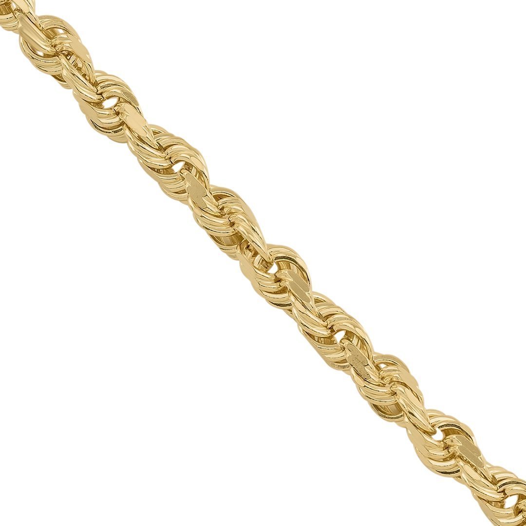 3.0mm Diamond-Cut Rope Chain Necklace in 10K Gold - 24