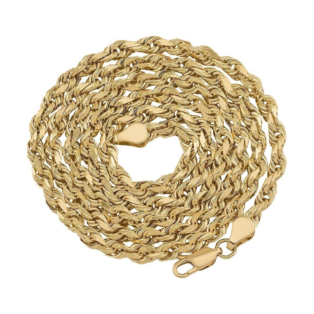 10k Yellow Gold Rope Chain 3.5 mm