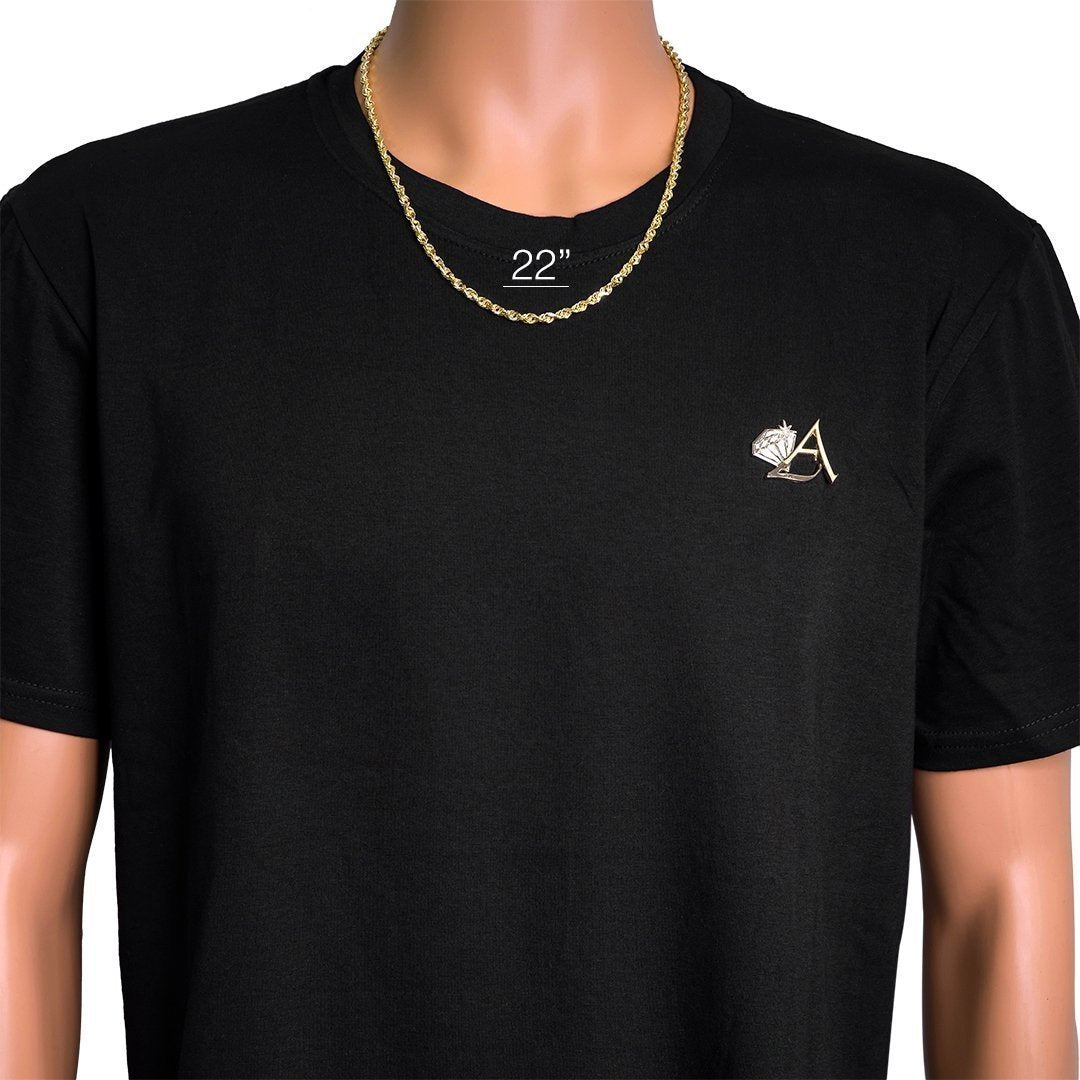 10k Yellow Gold Rope Chain mm