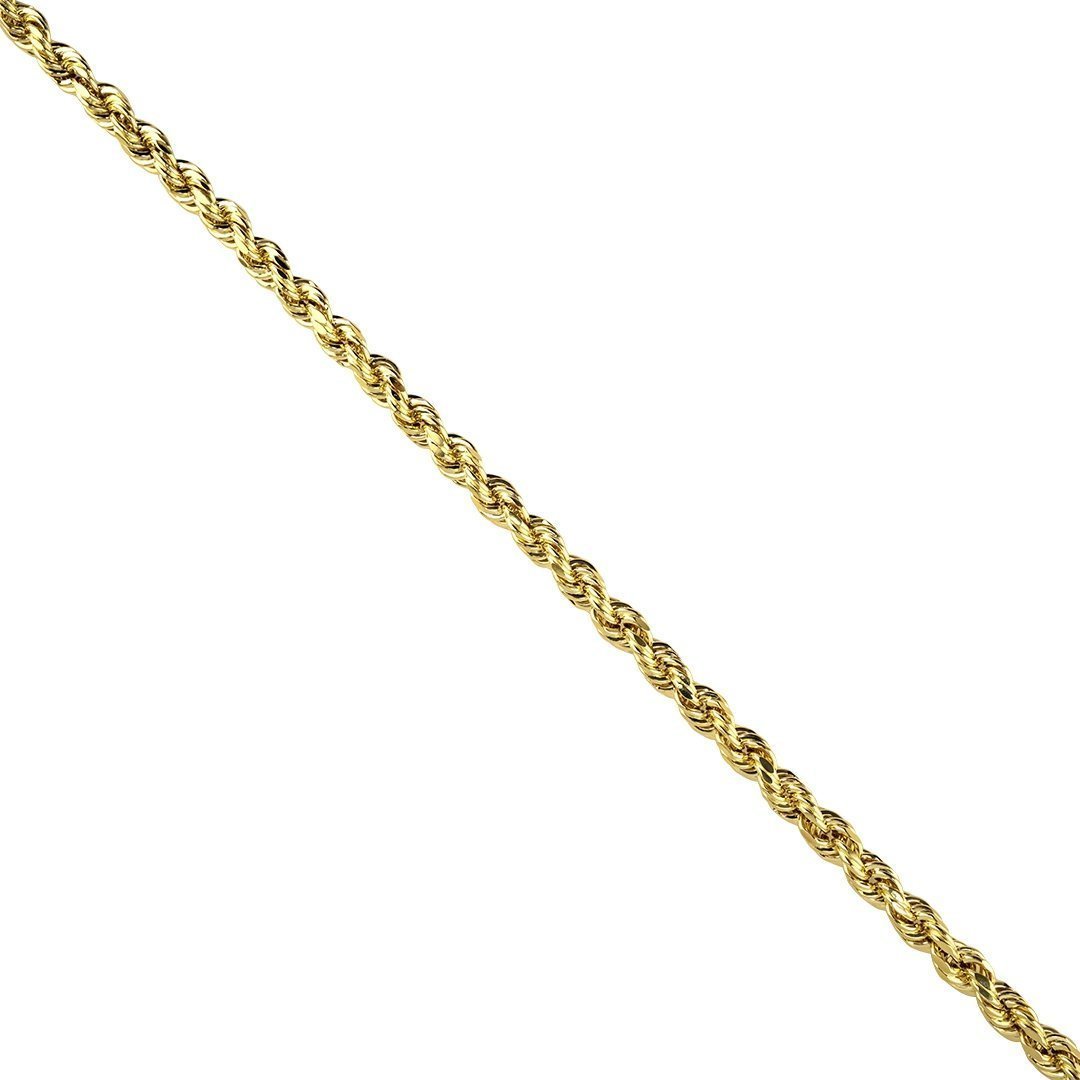 10k Yellow Gold Rope Chain 5.5 mm