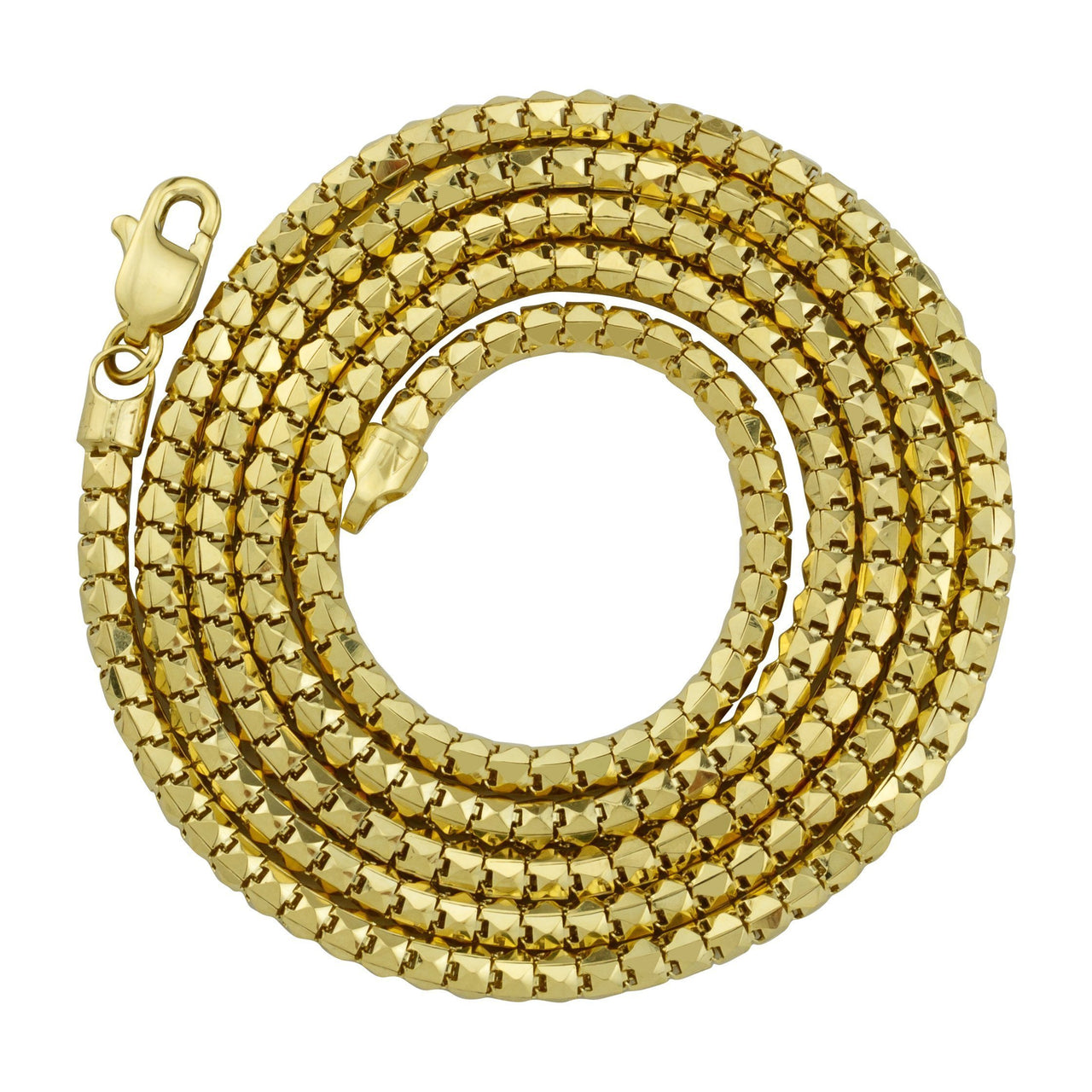 10k Yellow Gold Semi-Solid Chain 2.5 mm