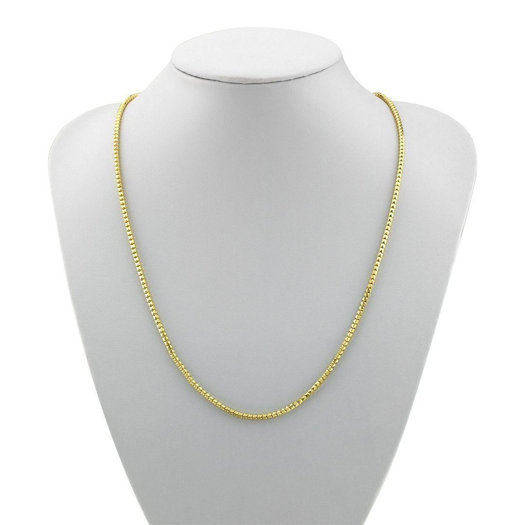 10k Yellow Gold Semi-Solid Chain 2.5 mm