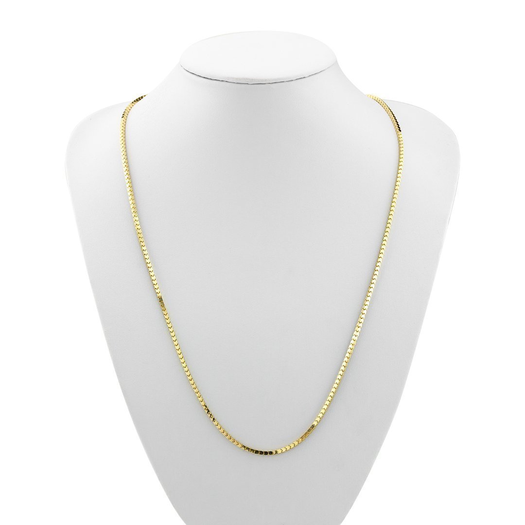 10k Yellow Gold Semi-Solid Chain 2 mm