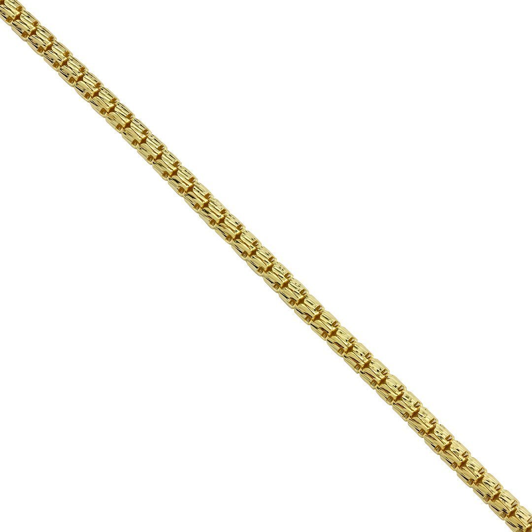 10k Yellow Gold Semi-Solid Chain 3.5 mm