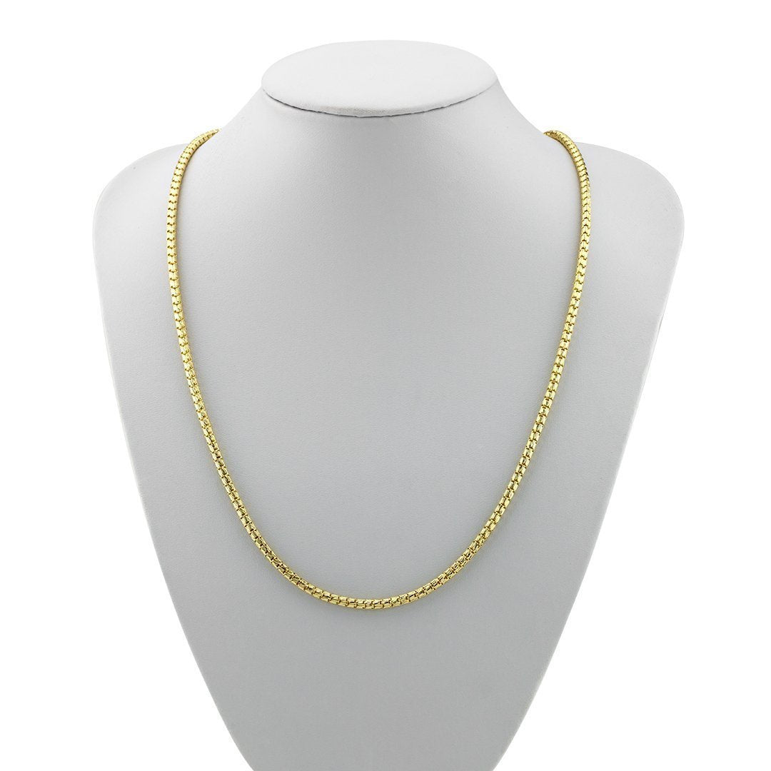 10k Yellow Gold Semi-Solid Chain 3.5 mm