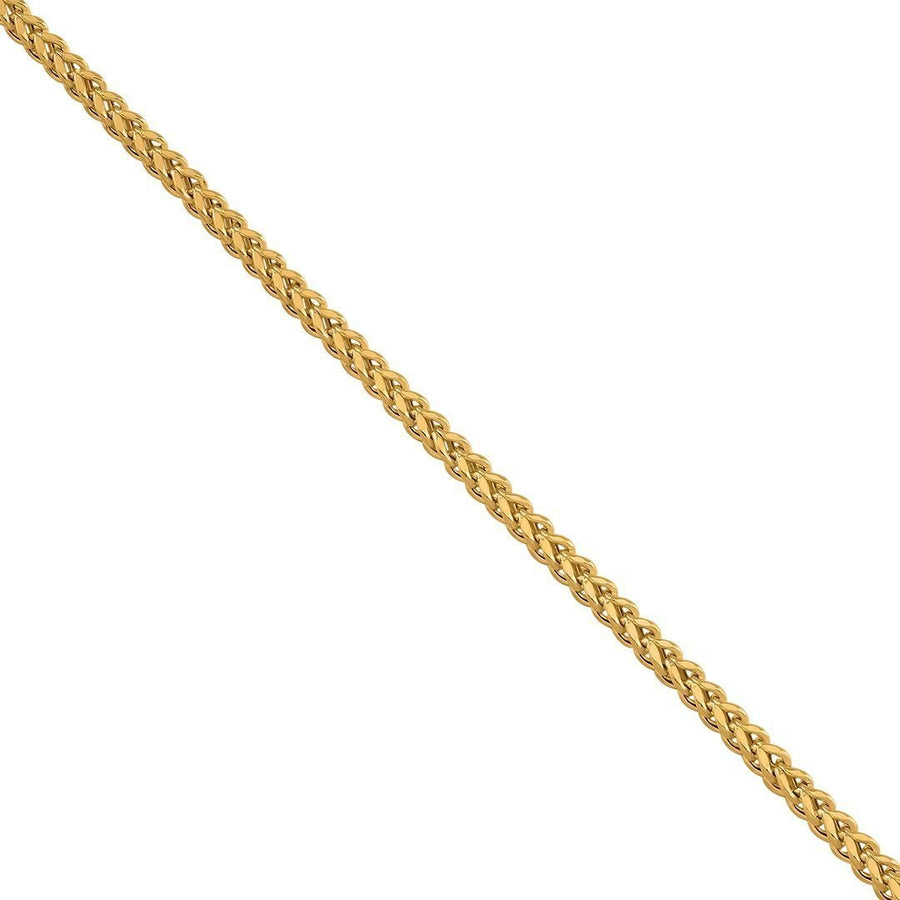 10K Yellow Solid Gold Mens Franco Chain 2.75 mm