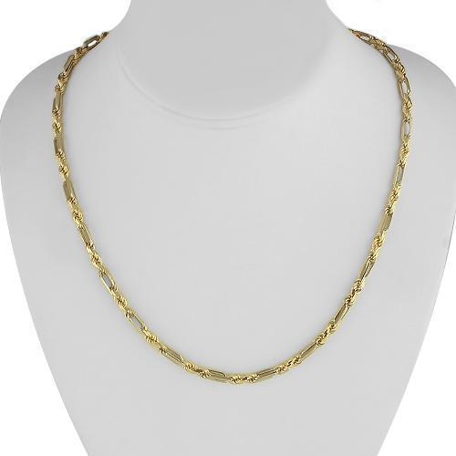 Gold Figaro Chain | 5mm Width | Alfred & Co. London