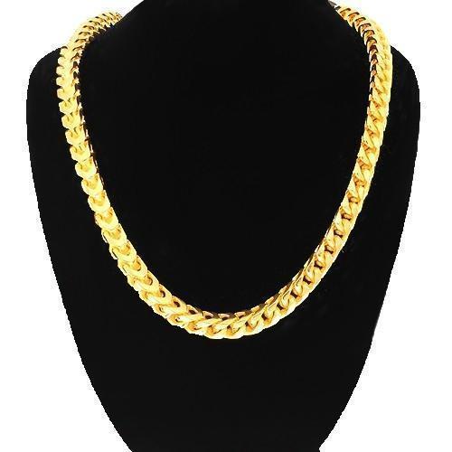 14K Solid Yellow Gold Mens Heavy Franco Chain 5.5 mm