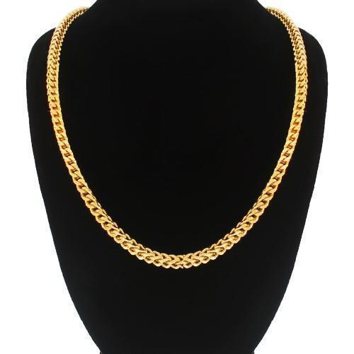 14K Solid Yellow Gold Mens Medium Franco Chain 5 mm