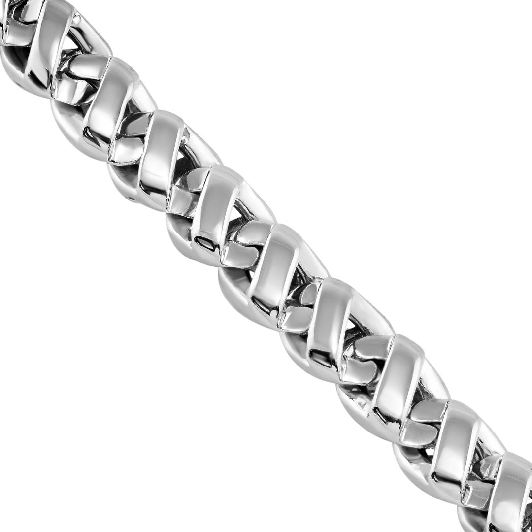 14k White Gold Avianne Link Chain 7 mm