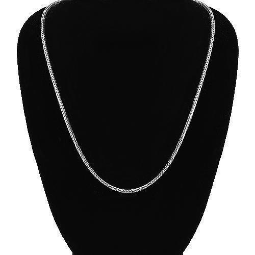 14K White Gold Franco Chain 1 mm