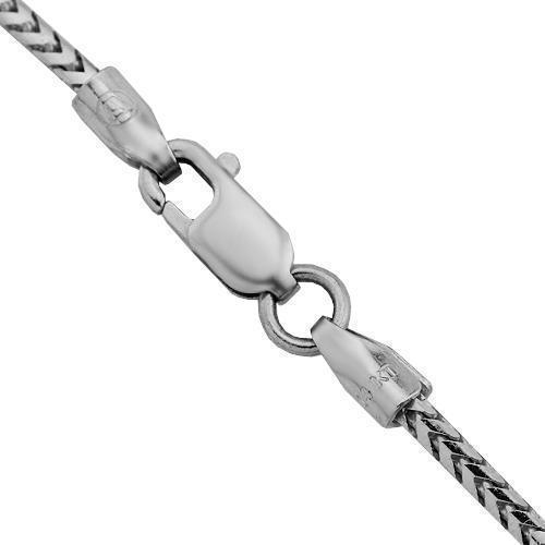 14K White Gold Franco Chain 1 mm