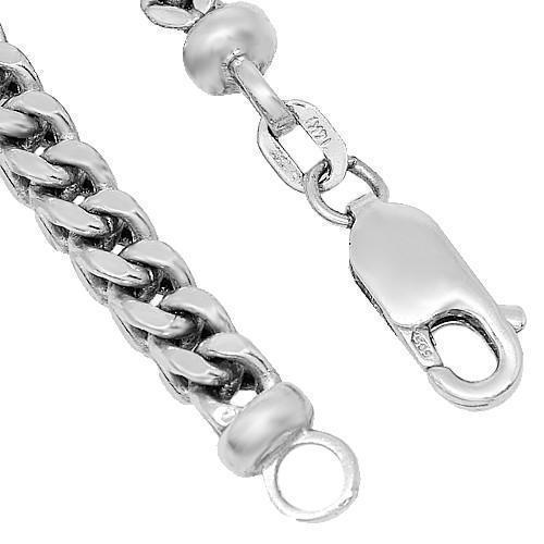 14K White Gold Franco Chain 4 mm