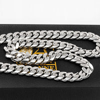 Thumbnail for 14K White Gold Mens Cuban Chain 7 mm