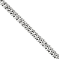 Thumbnail for 14k White Gold Solid Mens Cuban Link Chain 5 mm