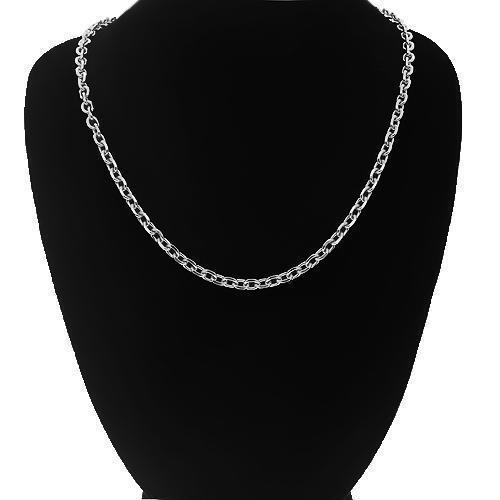 14K White Gold Womens Fancy Chain 2 mm