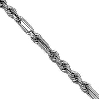Thumbnail for 14K White Gold Womens Milano Chain 1 mm