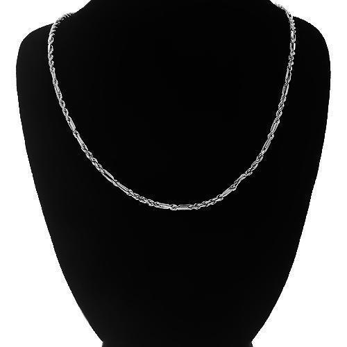 14K White Gold Womens Milano Chain 1 mm