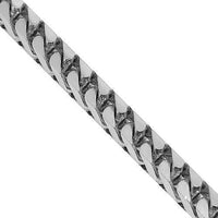 Thumbnail for 14K White Solid Gold Box Franco Chain 7 mm