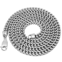 Thumbnail for 14K White Solid Gold Franco Chain 7 mm